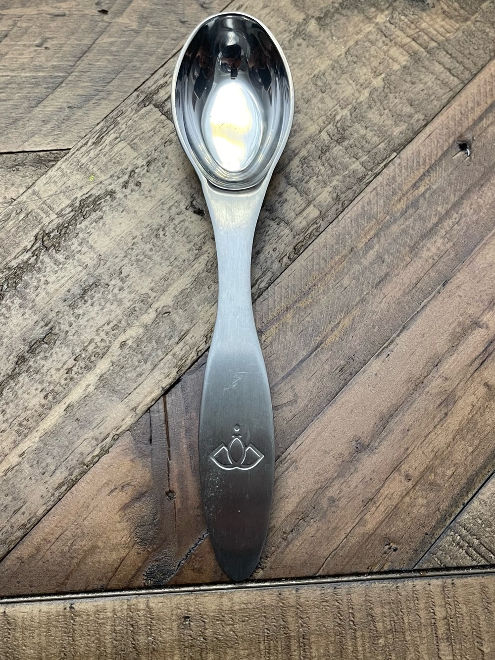Gevalia Signature coffee scoop, typically made from 18/10 stainless steel